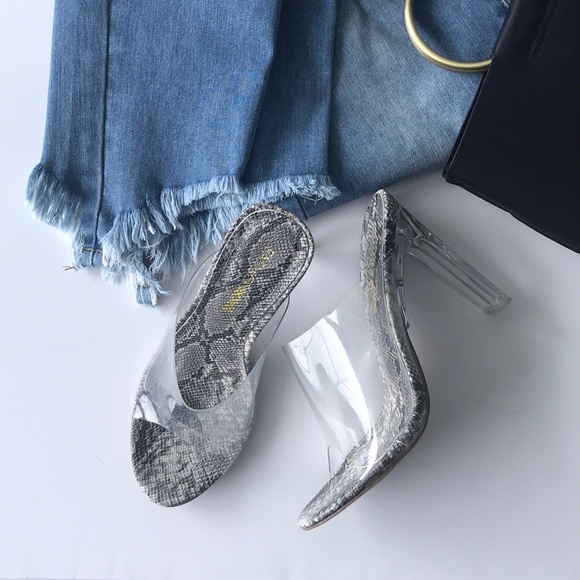 Fashion Nova Shoes - Fashion Nova Python Mules